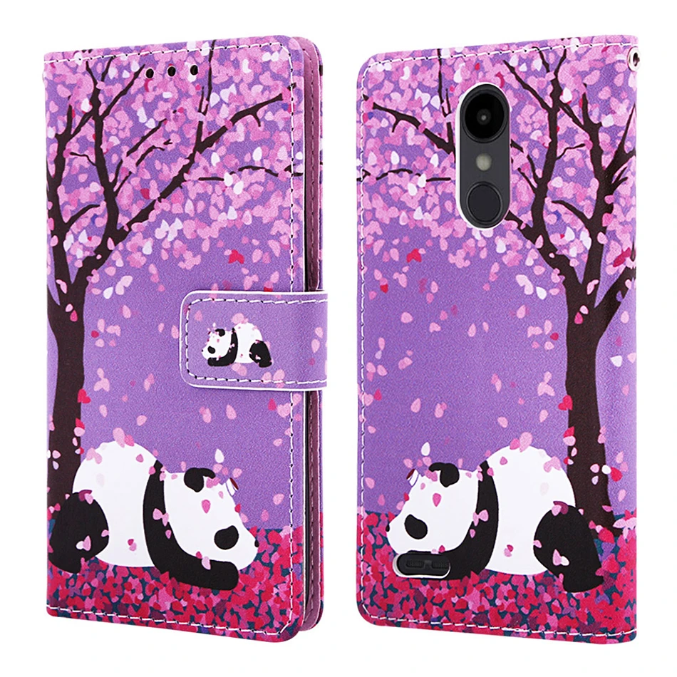 Чехол-книжка с милым рисунком панды для LG Aristo 2 Plus со слотом для карт чехол для LG Stylo 4 Q Stylus Aristo 2 K8 LV3 задняя крышка