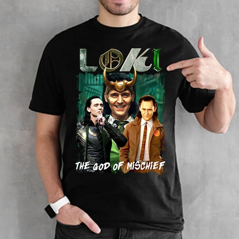 LOKI рубашка Loki Laufeyson футболка фанатская | Мужская одежда