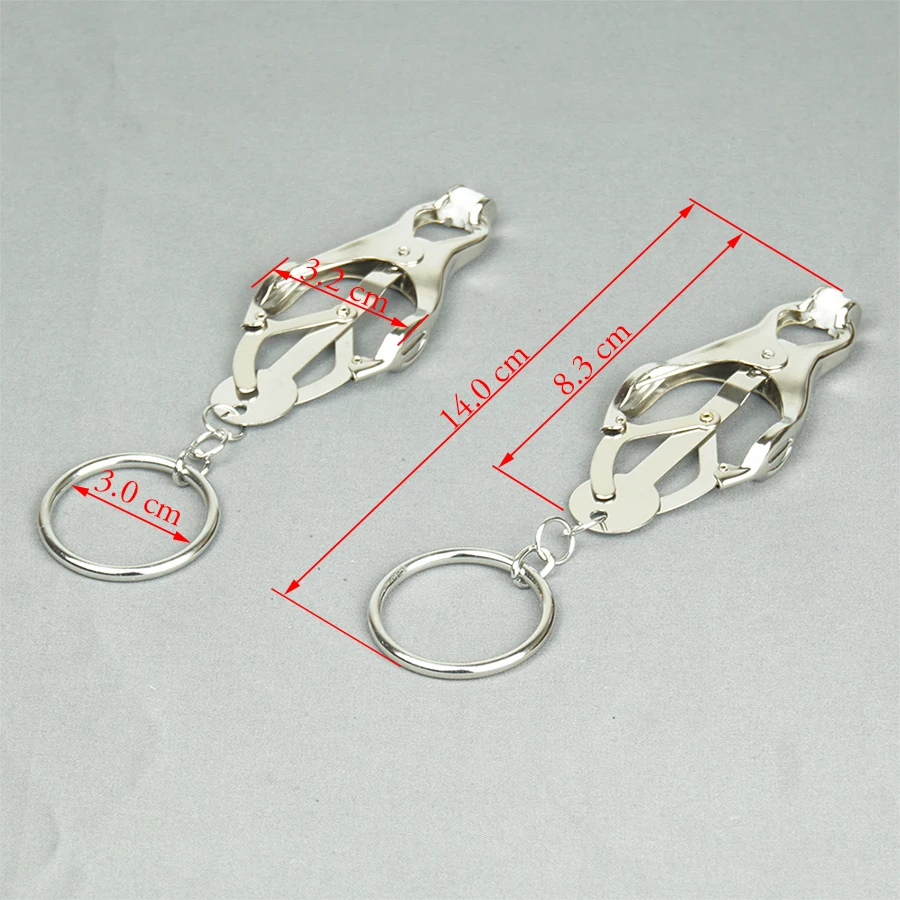 Клевера стиль зажимы для сосков Нержавеющая сталь покрытый советы вагинальные