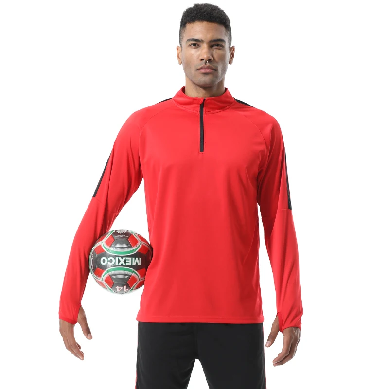 Custom Football Jersey Gym Training Sports Cycling Top Quick Drying Long Sleeve Running Jogging Men Outdoor Jacket