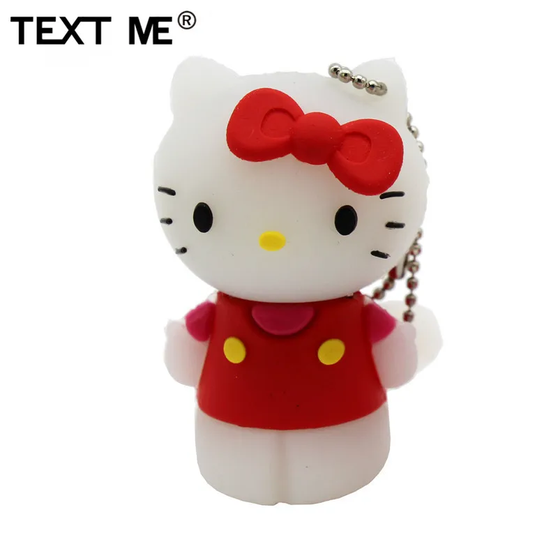 Usb флеш накопитель текстовый ME 6 coarl hello Kitty usb 2 0 4 ГБ 8 16 32 64 флешка подарок|USB