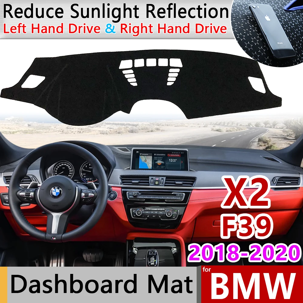 

for BMW X2 F39 2018 2019 2020 Anti-Slip Mat Dashboard Cover Pad Sunshade Dashmat Protect Carpet Anti-UV Dash Car Accessories Rug