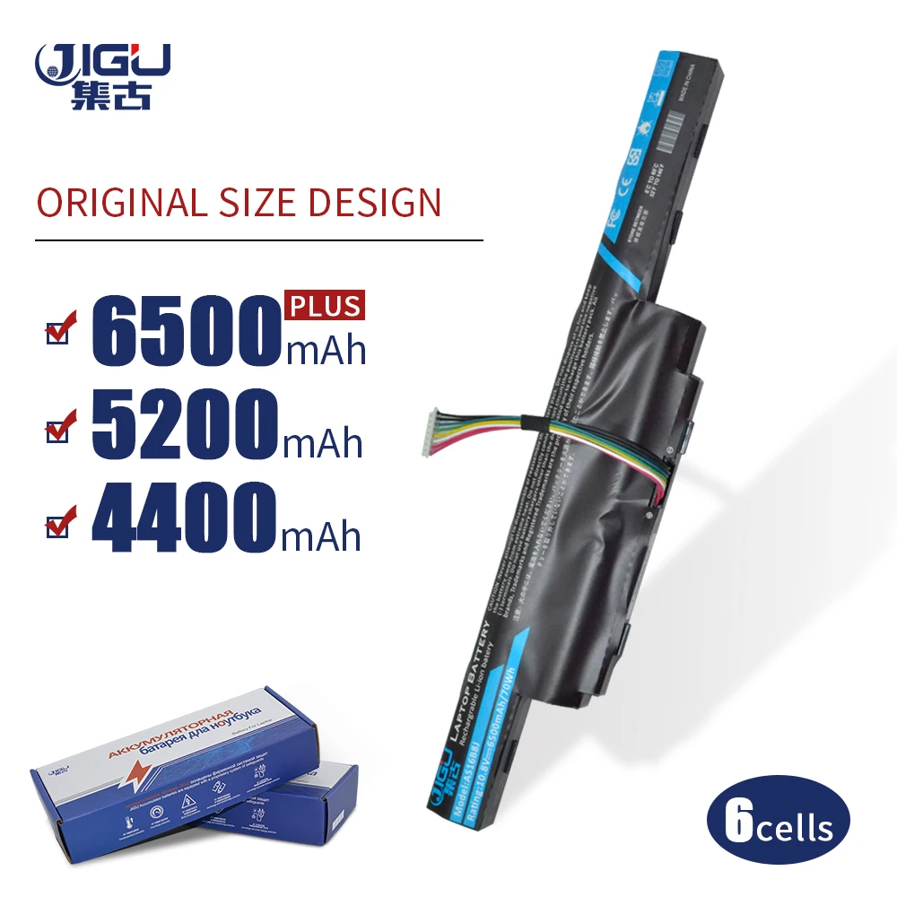JIGU новый ноутбук Батарея AS16B8J 3INR19/66 2 для ACER F5 573G 52PJ 52Z5 780B 52ET|Аккумуляторы