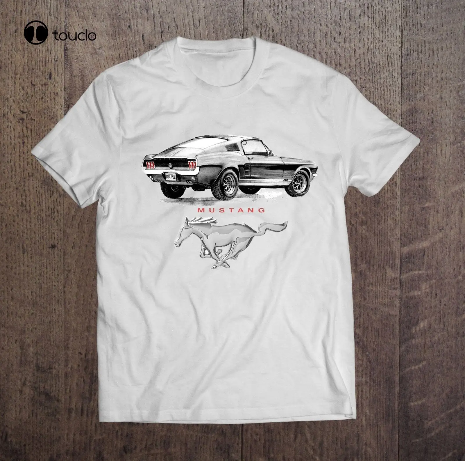 

Hot Sale 100% Cotton Mustang Black Sketch Mens Kids T Shirt Top Rac Car White Dt Tee Shirt Custom aldult Teen unisex unisex