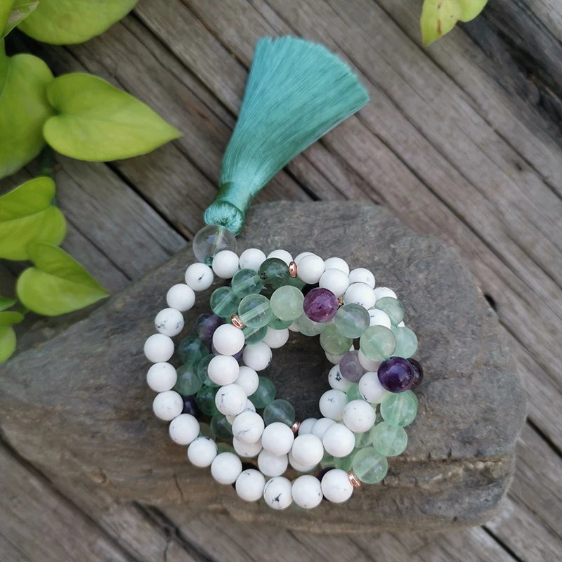 Бусины из натурального камня 8 мм флюорит ховлит зеленый успокаивающие