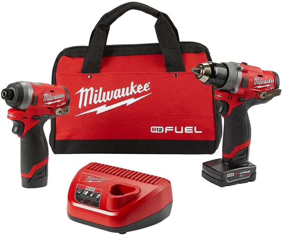 

Milwaukee Electric Tools 259622 M12 Fuel 2Pc Kit 1/2" Drill & 1/4" Hex Impact metal sign