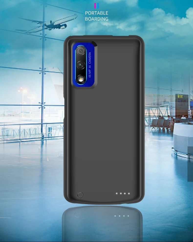 6500 мАч Внешний аккумулятор чехол для huawei Honor V30 Pro V30 ударопрочный аккумулятор зарядное устройство для Honor 9X Pro 9X зарядка Мягкий край