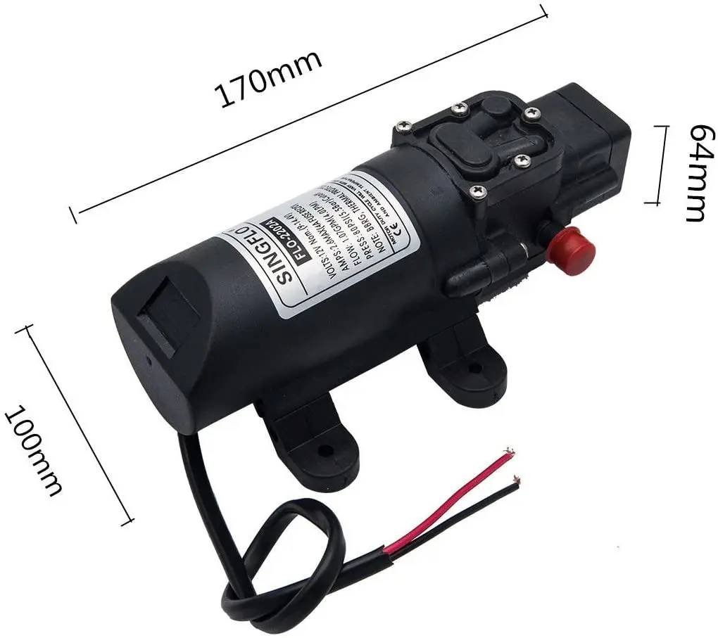 Автомобильный моющий водяной насос кран Набор 12 в микро мембранный Водяной