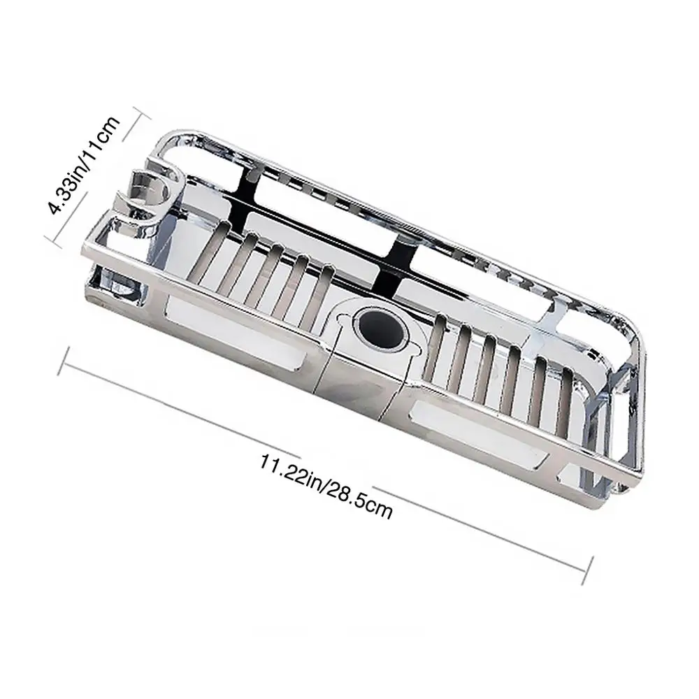 

Bathroom Storage Rack Shower Tray Organizer Anti Bacteria Shower Shelf Lifting Rod Free Drilling Bathroom Shelf Holder 1 PCS