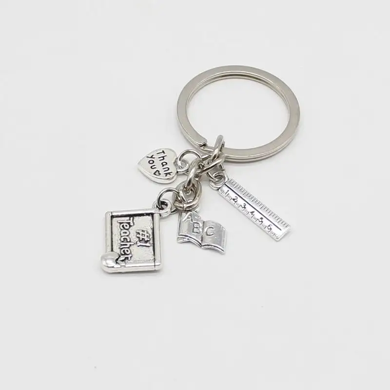 Винтажный брелок для сигарет линейка Apple ABC подвеска книга ювелирное изделие