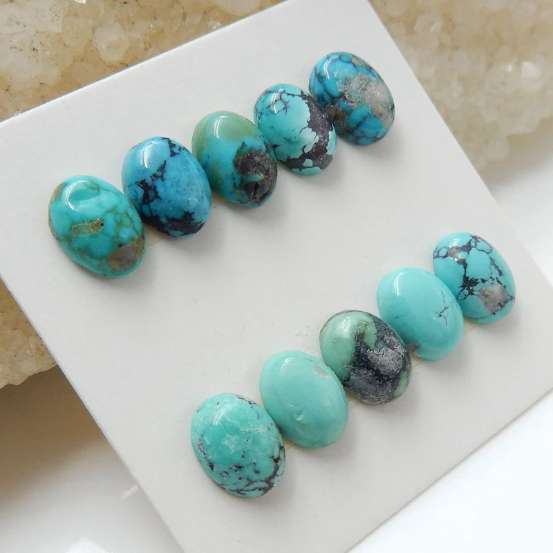 10 шт. натуральные в форме овала бирюзовый головастой формы драгоценные камни