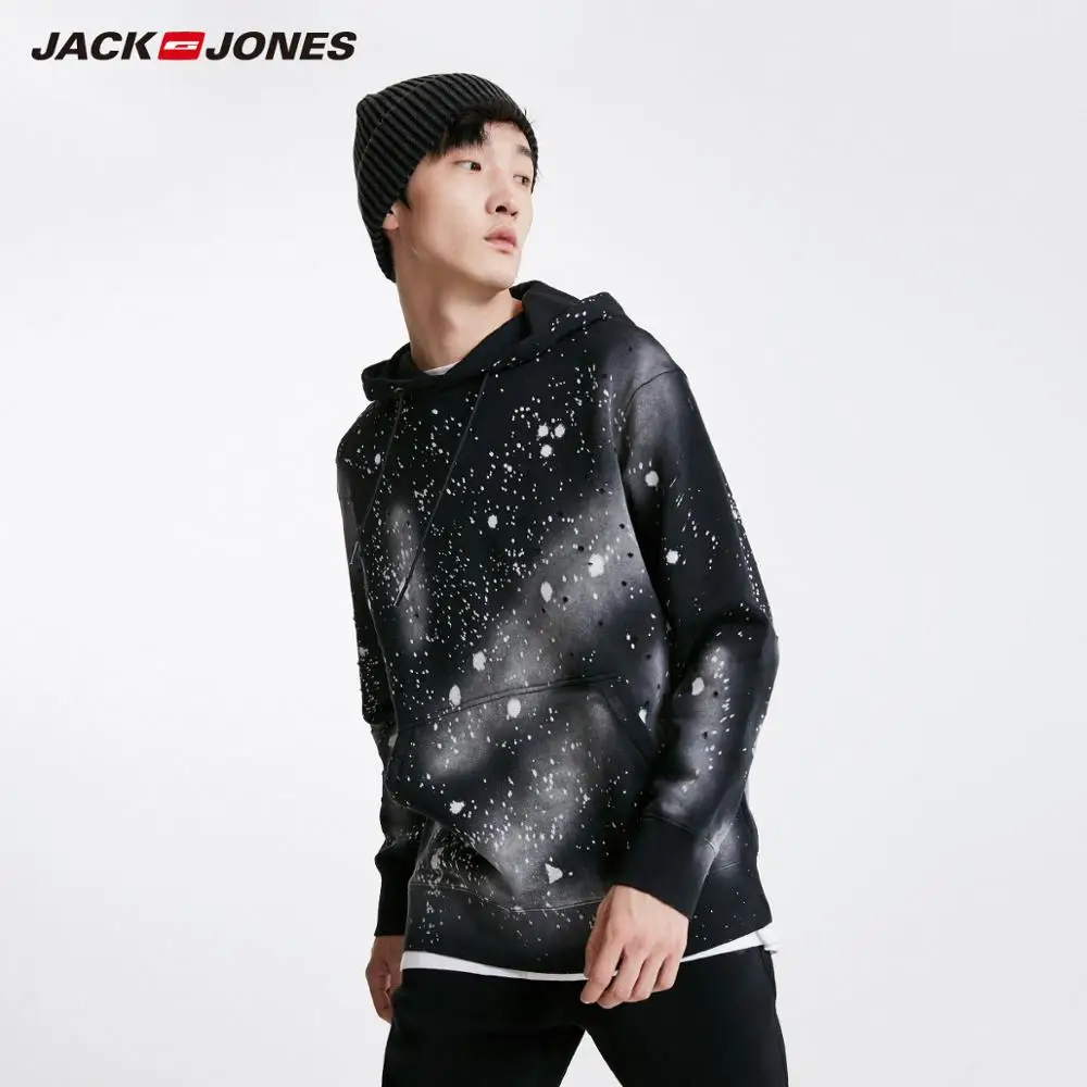 Мужской пуловер JackJones Толстовка Оверсайз из 100% хлопка хип-хоп 219133526 | Мужская