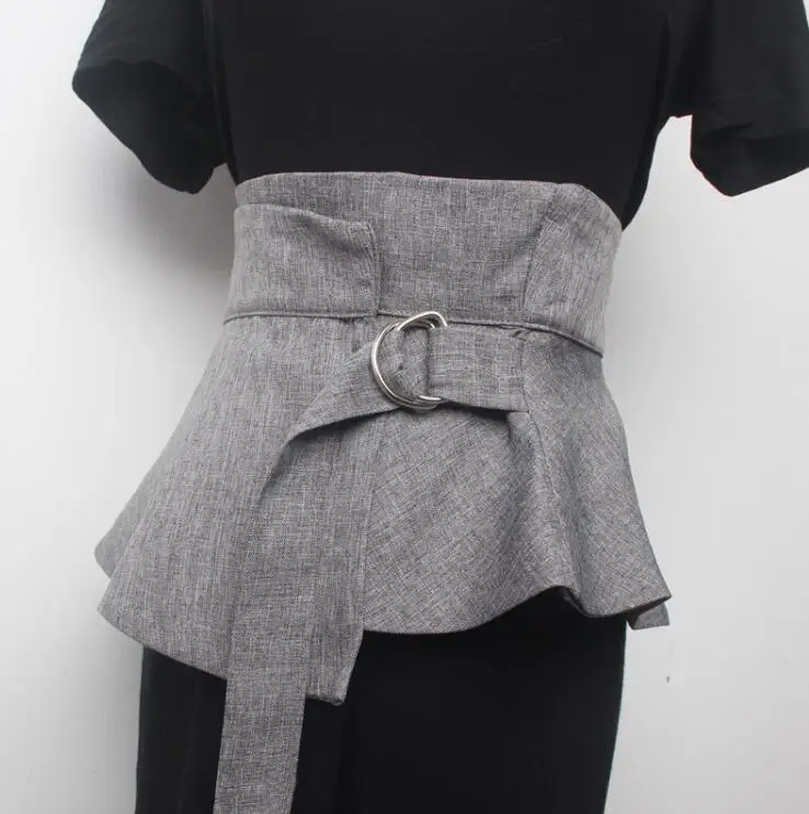 Женское подиумное платье Корсеты с поясом и широким 2197 | Аксессуары для одежды