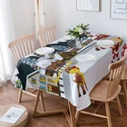 Водонепроницаемый кухонный журнальный столик для гостиной, домашний декор для рождественской вечеринки