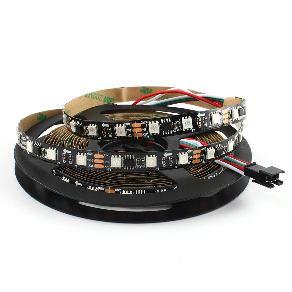 

12V Flexible SMD 5050 RGB LED Strip Lights WS2811 IC LED Tape Multi-Colors 300LEDs Non-waterproof Strips Lamp