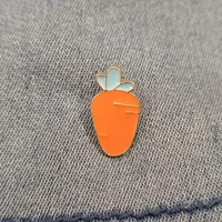 unique items small carrot brooch jewelry decoration accessories manga badge backpack lapel pins enamel pin gift for friendskids