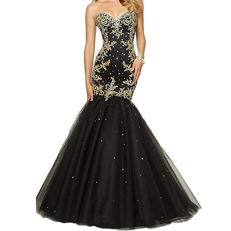 Золотая Аппликация Русалка искусственные бусины милое кружевное вечернее