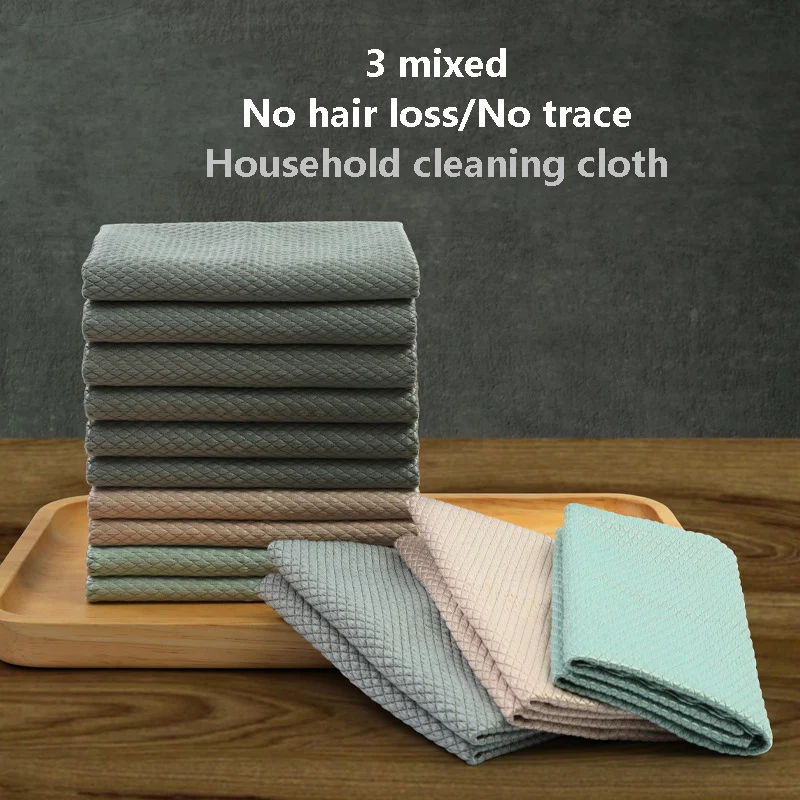 3 шт. рассасывающиеся Стекло Кухня чистящая ткань салфетки стол окна автомобиля