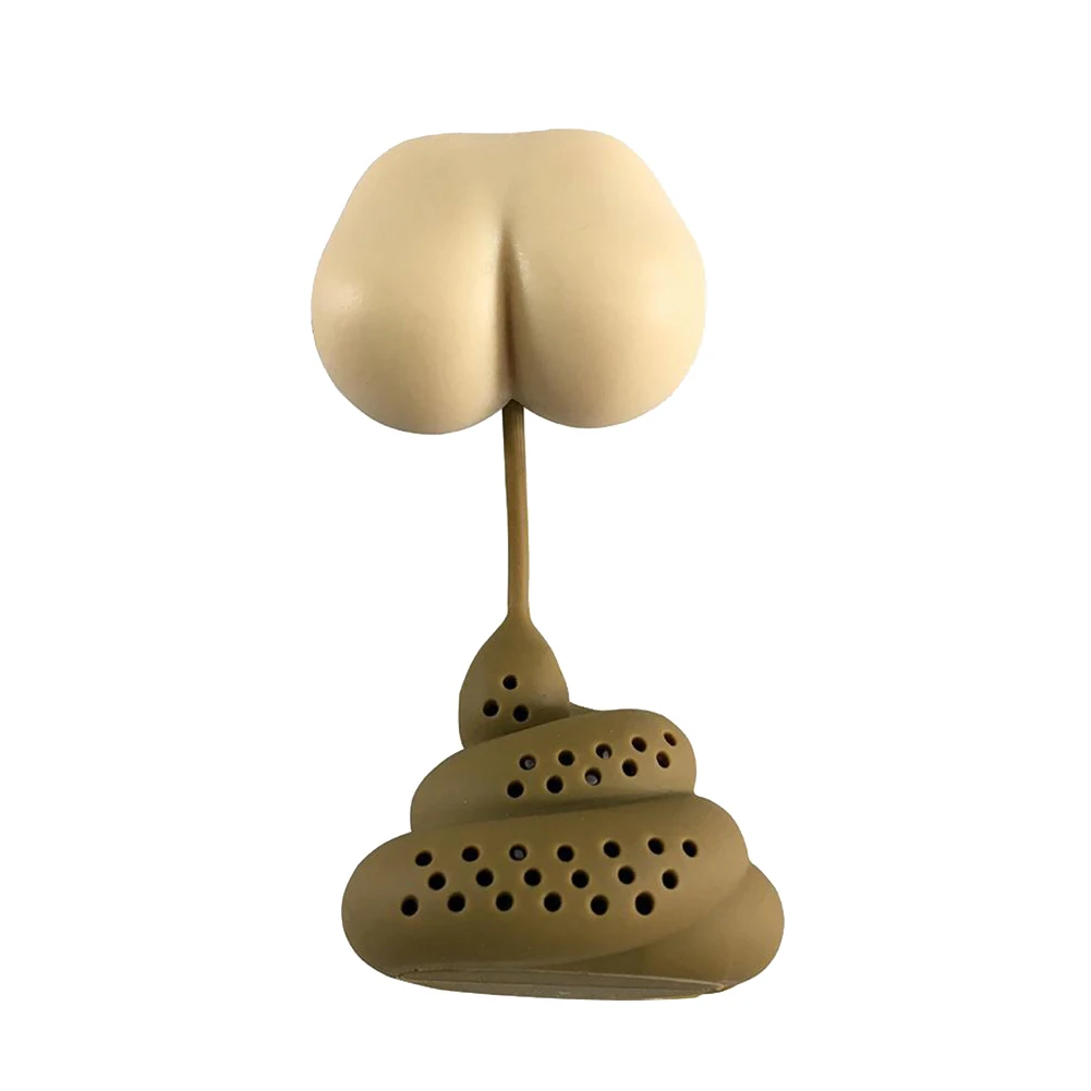 Силиконовое чайное ситечко в форме пуха фильтр-вставка реквизит для розыгрыша