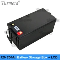 turmera 12v battery storage box with lcd display for 3 2v 100ah 200ah 280ah 310ah lifepo4 battery solar energy system or ups use