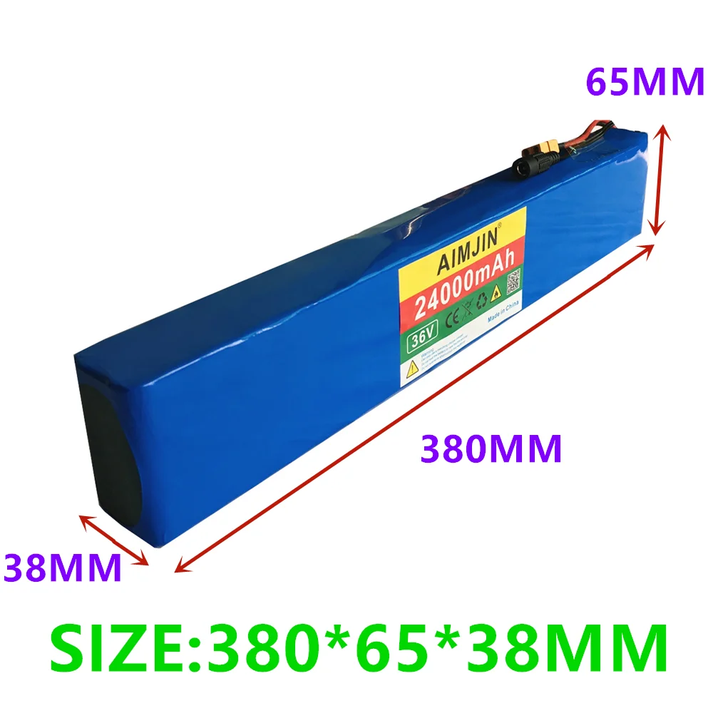 Новейший аккумулятор 36 В 10S4P 24Ah 18650 1000 Вт высокой мощности 24000 мАч фотоскутер BMS -