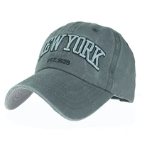 hot selling hats new spring and fall cloth baseball caps embroidered with letters new york unisex hats visors