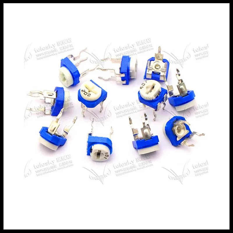 500 шт./лот RM065 WH06-2 100R 200R 500R 1K 2K 5K 10K 20K 50K 100K 200K 500K 1 м Ом Подстроечный резистор