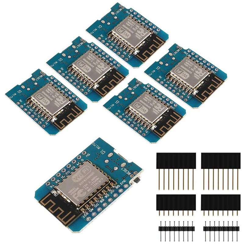 

Комплект из 6 D1 Mini WiFi Dev Board,Mini 4M Bytes WLAN WiFi Internet Board Base on ESP8266 ESP-12F