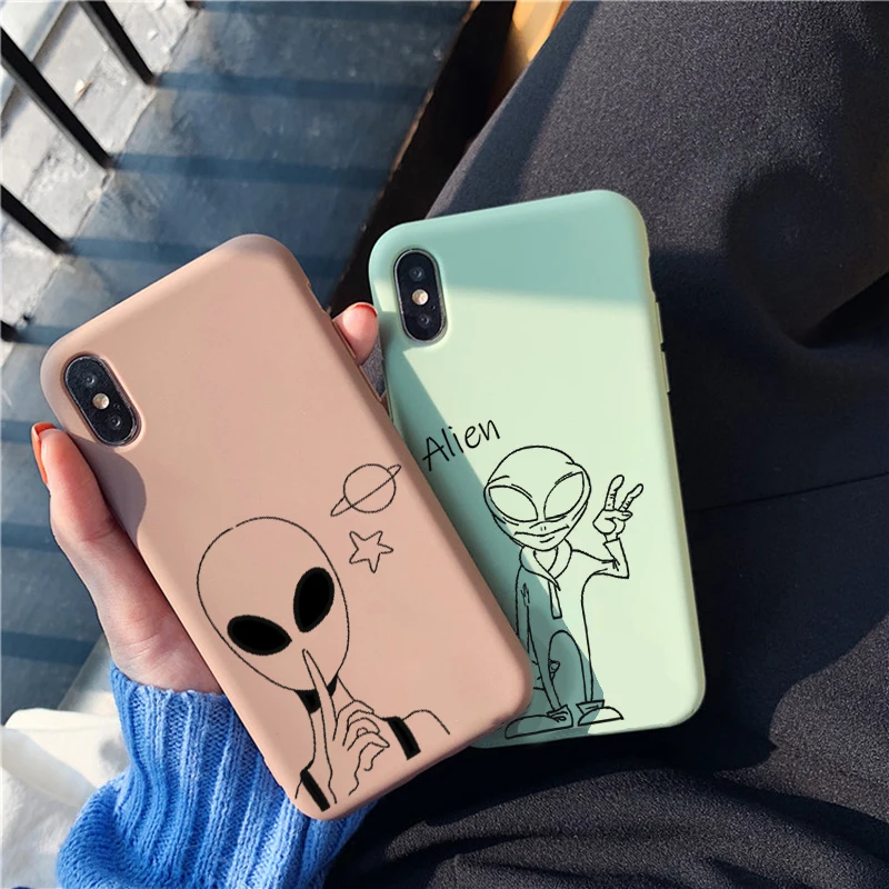 Чехол Alien для Samsung Galaxy S10 S9 S8 S7 S6 Plus Lite edge Мягкая силиконовая задняя крышка телефона