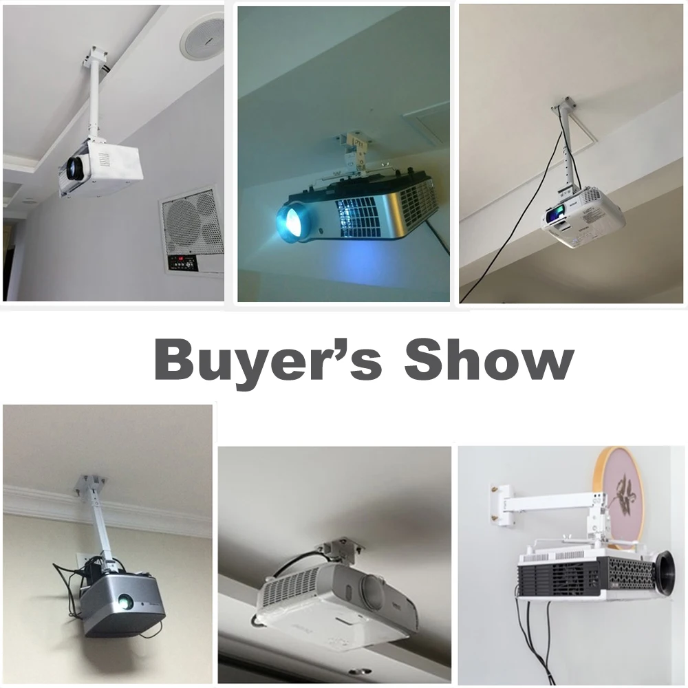 Универсальный Выдвижной кронштейн для проектора регулируемый настенный потолка