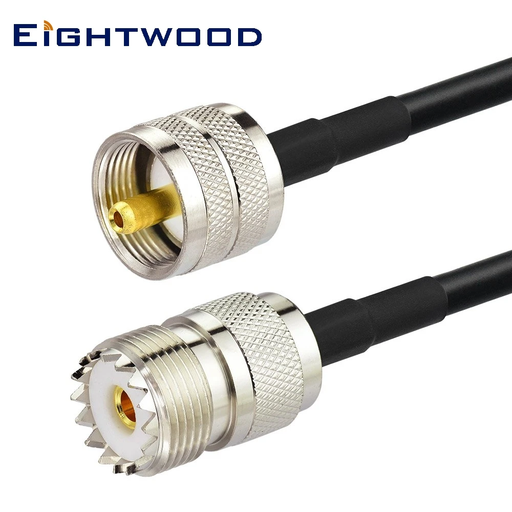 Eightwood UHF PL259 штекер к гнезду SO239 RG58 антенный кабель 1 м для автомобильного