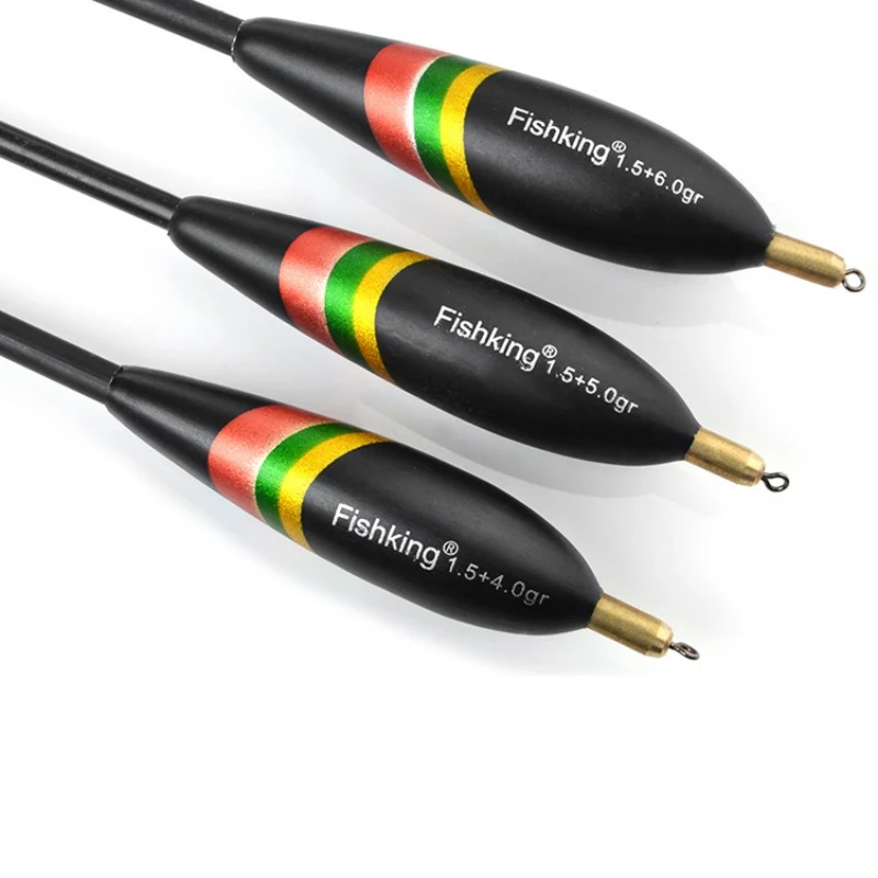 3 шт./лот Рыболовные Поплавки с медным свинцовым покрытием Balsa деревянные