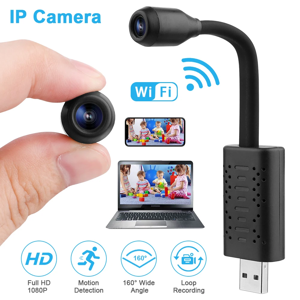 Камера наблюдения s с Wi Fi мини камера IP USB Full HD 1080P P2P CCTV SD карта Облачное хранилище