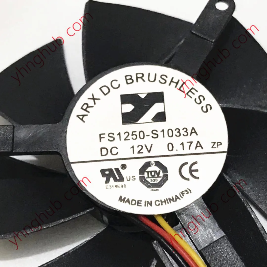 ARX FS1250-S1033A DC 12V 0.17A 50x50x10 мм 3-проводной Вентилятор охлаждения сервера - купить по