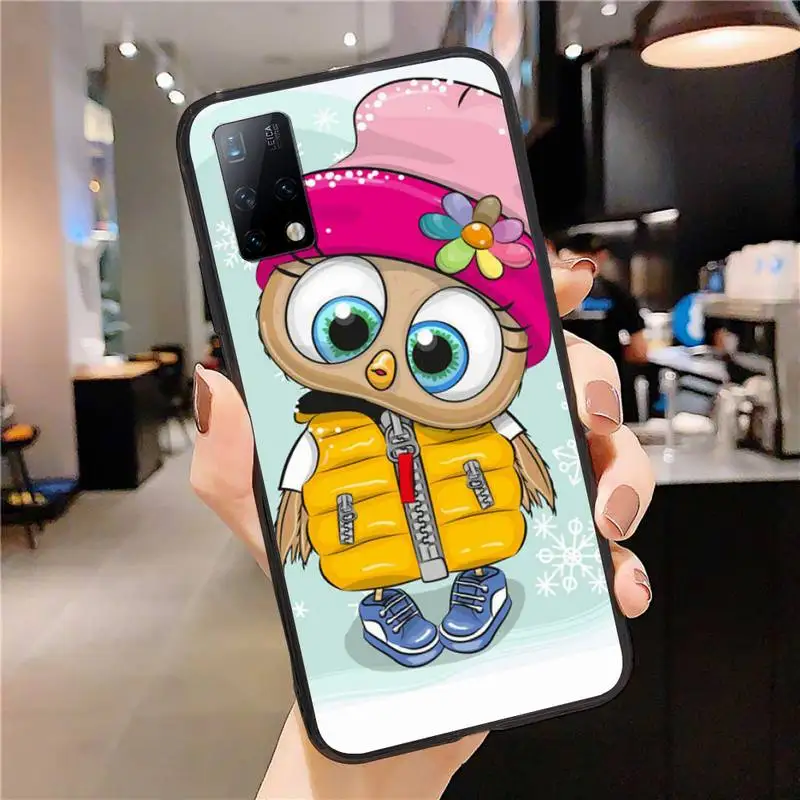 

Cartoon Owl Phone Case for Samsung A20 E A20S Cover A30 S M30S A31 A40 A50 A51 A52 A70 A71 A80 A01 Fundas Coque