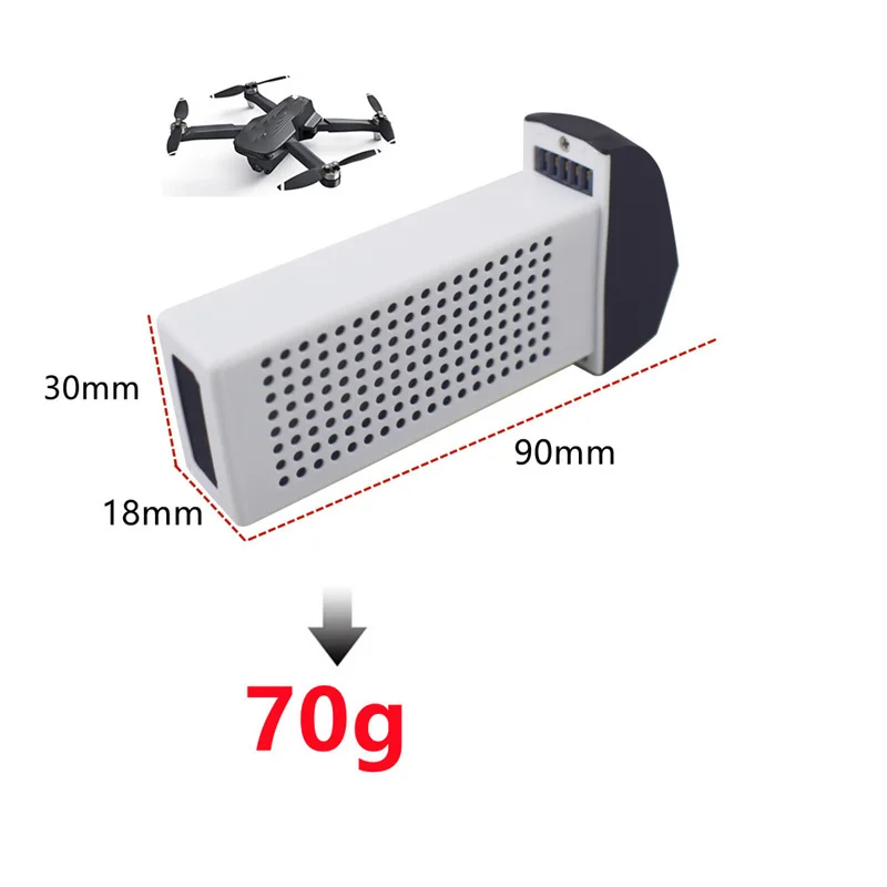 

Lithium battery 7.6V 1700mAh For HS175D / SYMA Z6 Folding Aerial Quadcopter Spare Parts Accessories for 7.6v drone battery