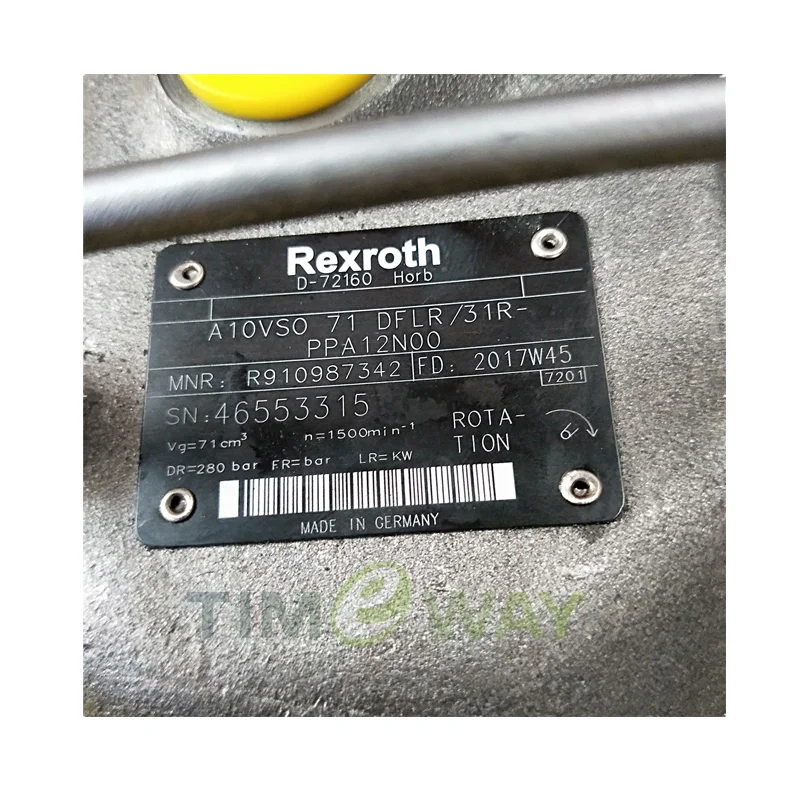 

A10VSO71 Hydraulic Oil Pump A10VSO71DRLR/31R-PKC92N00 Replace Rexroth 35Mpa High Pressure Axial Piston Variable Pump