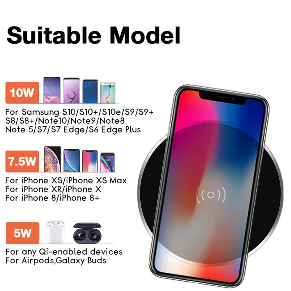universal embedded wireless charger for iphone 11 x 8 samsung s10 huawei furniture office desktop hidden quick phone charger pad free global shipping