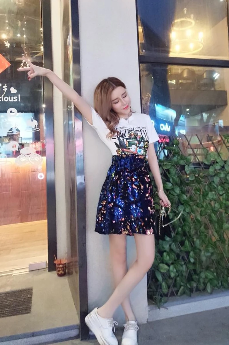 Женская летняя Офисная юбка имперский Высокая талия хип хоп пакет А силуэта выше