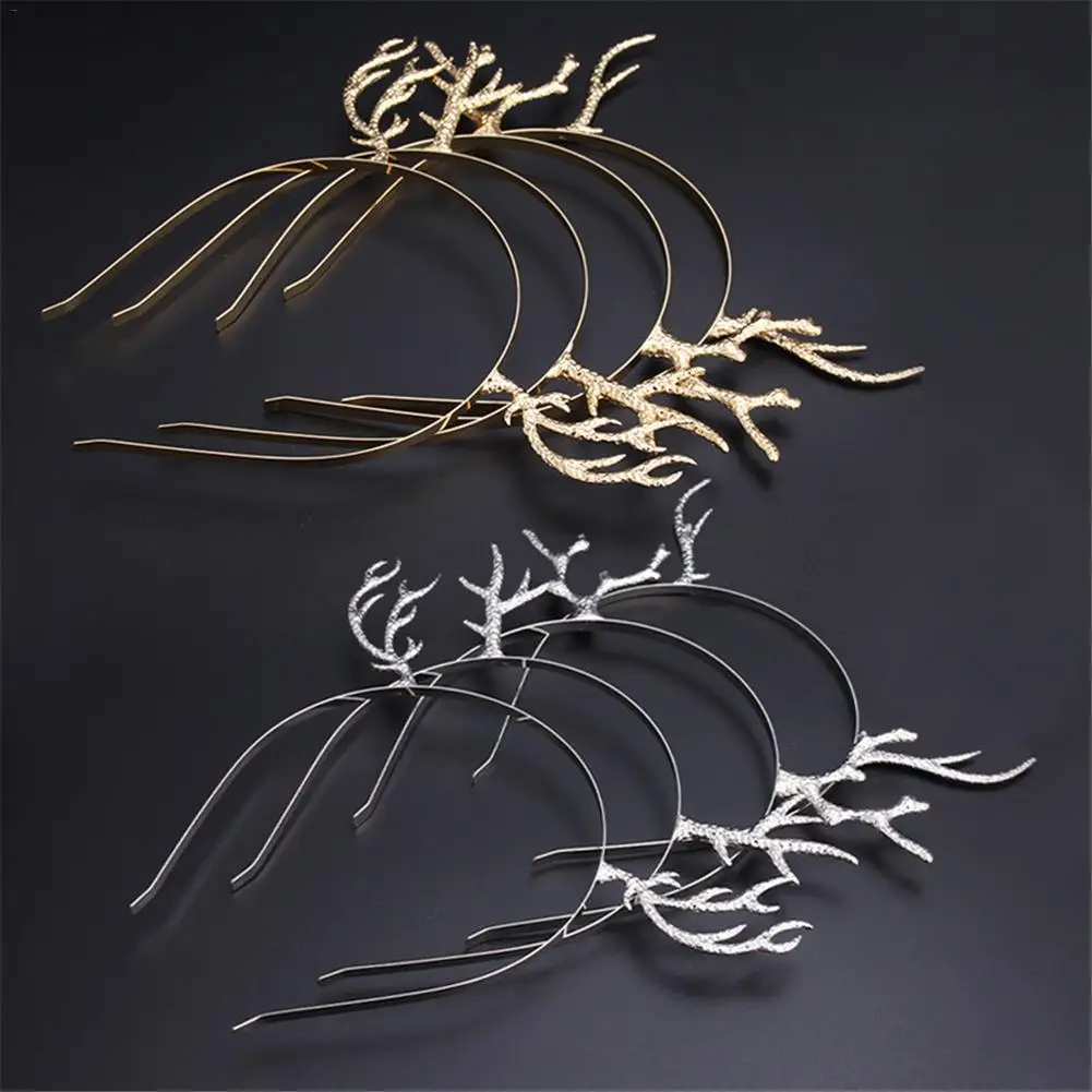 Повязки На Голову Модные женские милые лося рога волос обруч головной убор
