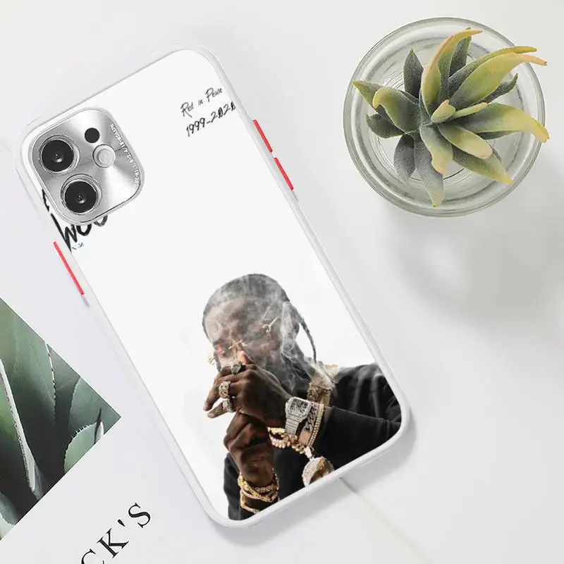 

Rapper Pop Smoke usa boy Phone Case Clear matte transparent For white iPhone 7 8 x xs xr 11 12 pro plus max mini Funda