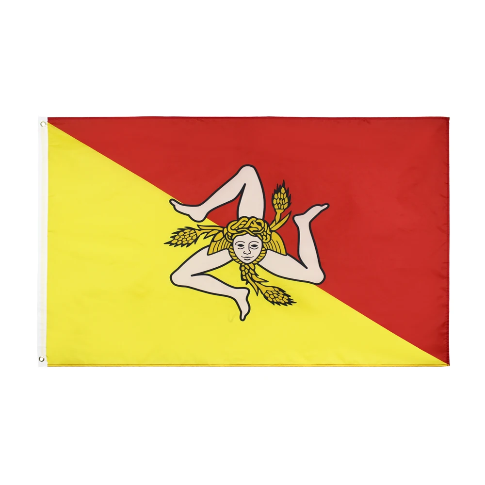 

Флаг Nlbflag 3x5 футов 90x150 см, флаг Италии, Сицилии