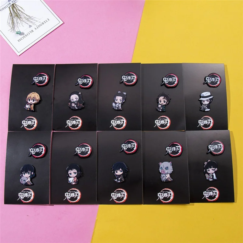 

16 Japanese anime Kochou Shinobu acrylic badges detachable decorative bag brooch for gifts for classmates