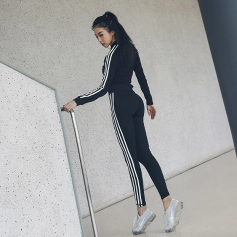 Женский спортивный костюм для йоги женские брюки футболки бюстгальтер Фитнес