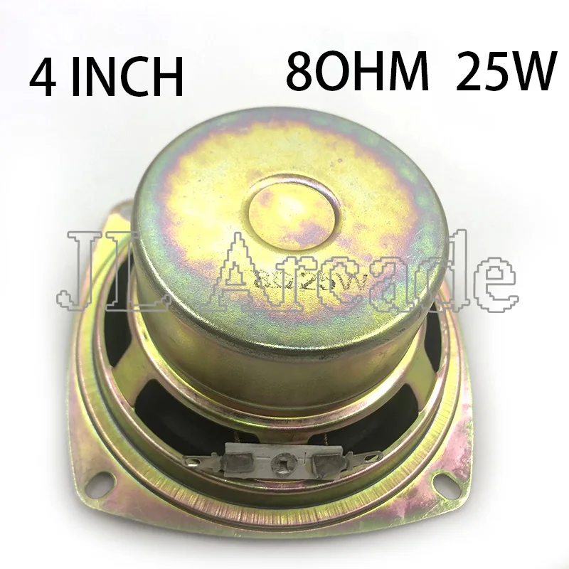 2 шт. наивысшего качества 4 дюймовые квадратные 8ohm 25W громкоговоритель для игровых автоматов набор аркадных