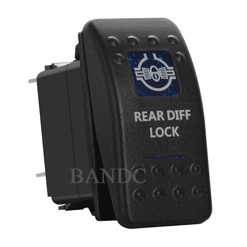 Переключатель заднего дифференциального замка 5P ВКЛ-ВЫКЛ двойной синий