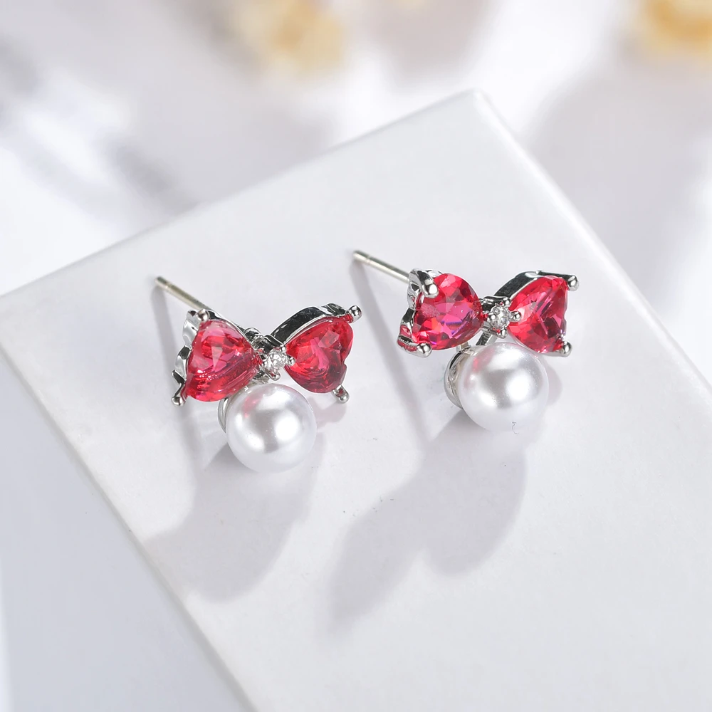 Серьги karopel с жемчугом и цирконами милые серьги для девочек роскошные свадебные |