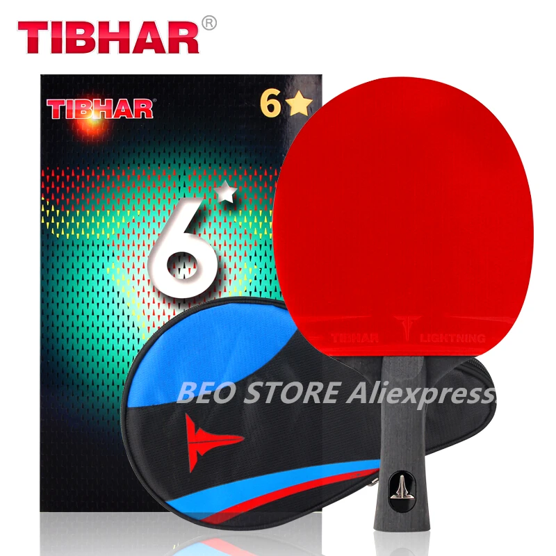 Ракетка TIBHAR для настольного тенниса 6/7/8/9 звезд липкие резиновые прыщи