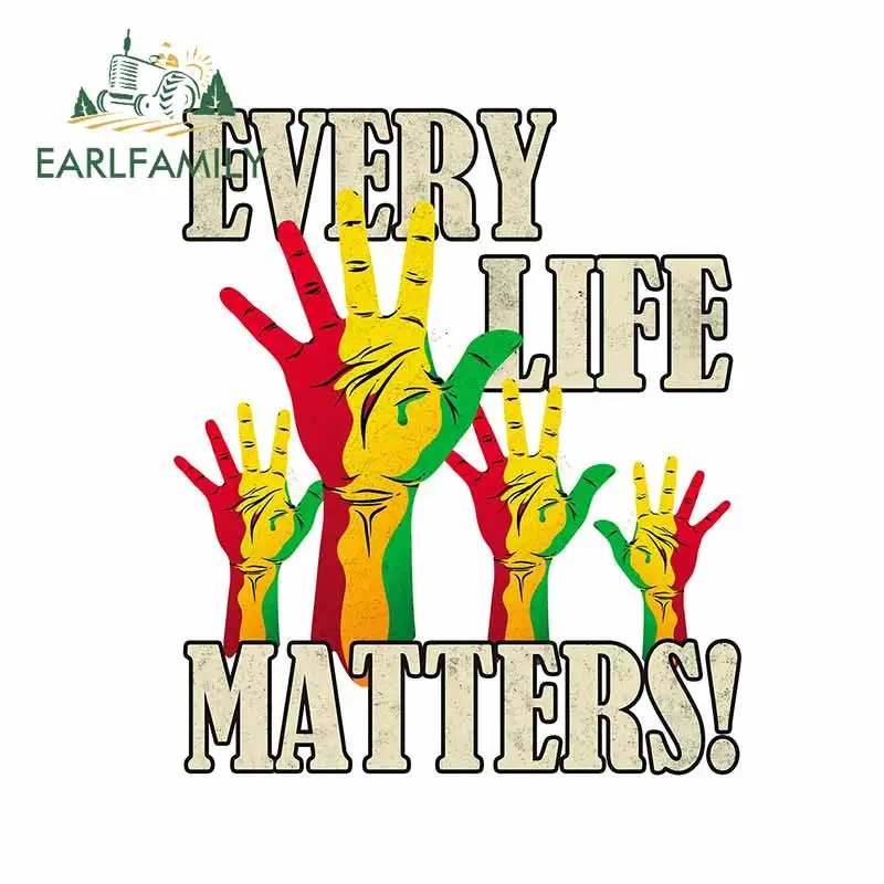 EARLFAMILY 13 см x 10,9 см для каждой жизни Технические характеристики интересная наклейка аниме графика виниловый материал украшение