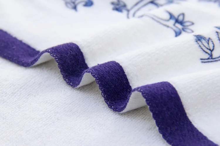 

34*74cm rectangle Super Soft Cotton Face Flower Towel Bamboo Fiber Quick Dry Towels Bathroom Beach Bath wipe towel #W